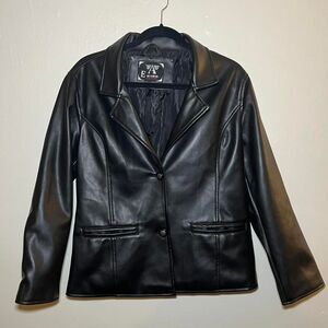 A Emporio Collezione black leather jacket